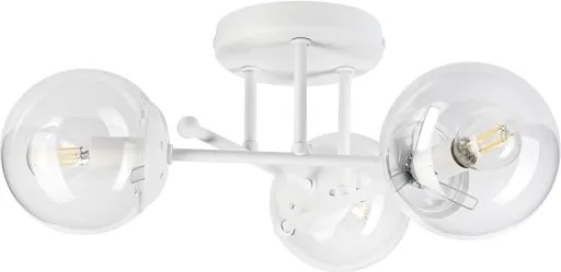 Lustru aplicat MALENA 3xE14/5W/230V alb/transparent