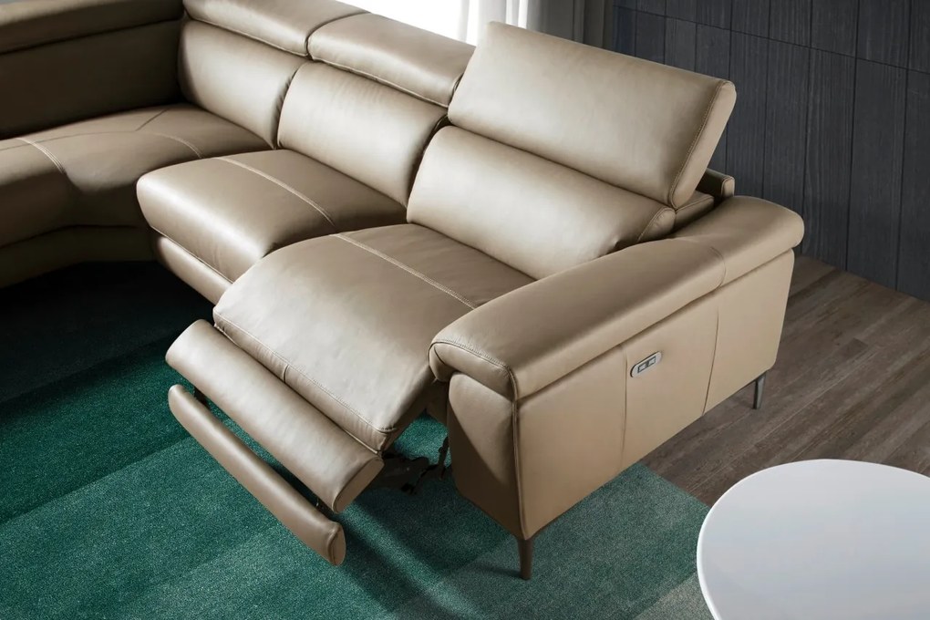 Coltar design LUX cu sezlong stanga, functia relax Serena AC-5320-L