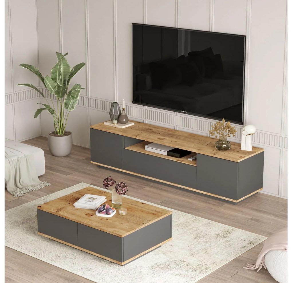 Mobilier living France 17 (Pin atlantic + antracit) . 1102145