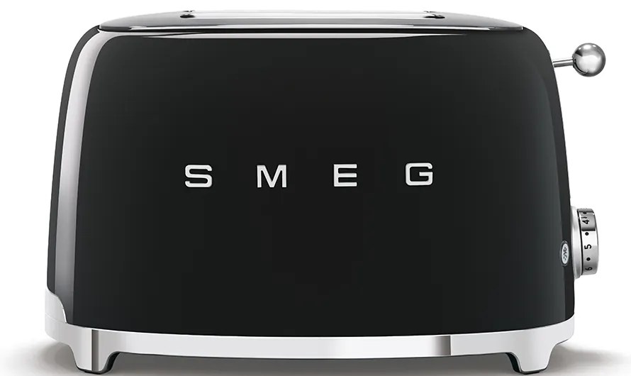 Toaster negru 50's Retro Style P2, 950W - SMEG