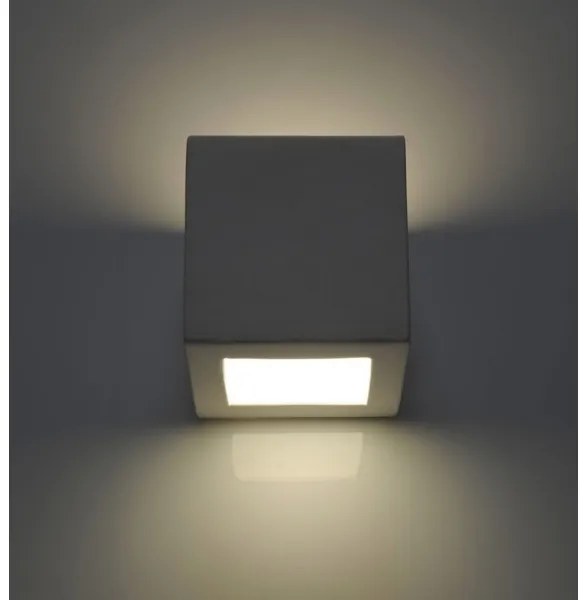 Sollux SL.0005 - Aplica de perete LEO 1xE27/60W/230V albă
