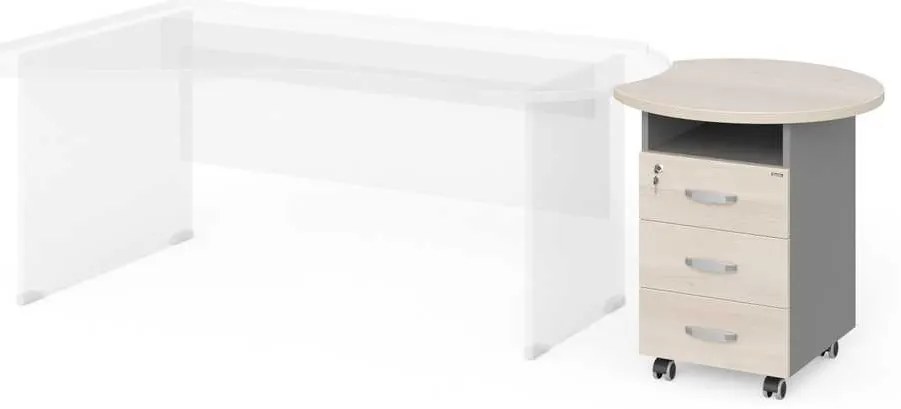 Sertare Manager 70 x 64 cm, salcâm deschis / gri