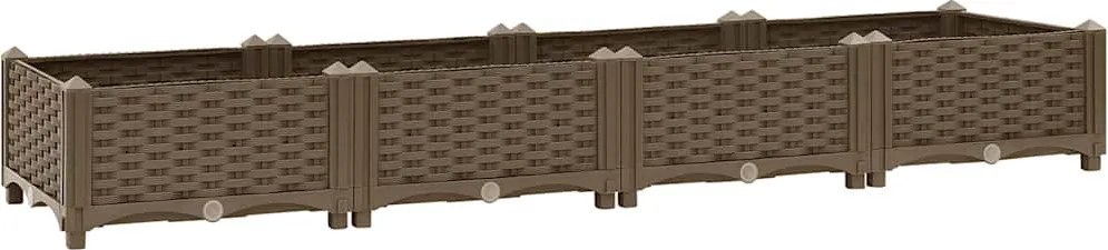 vidaXL Strat înălțat, 160x40x23 cm, polipropilenă