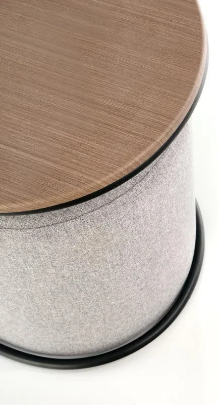Masa de cafea Pampa, nuc / gri