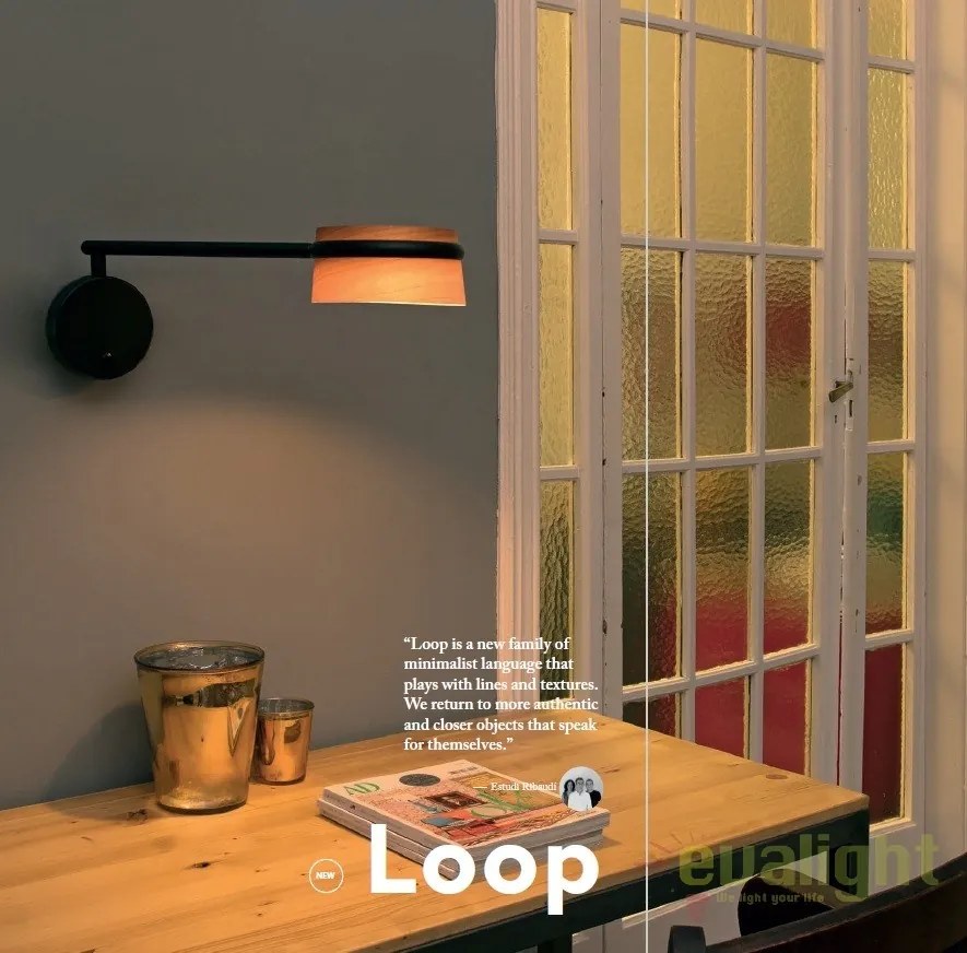 Aplica perete LED dimabila design deosebit LOOP I 29566