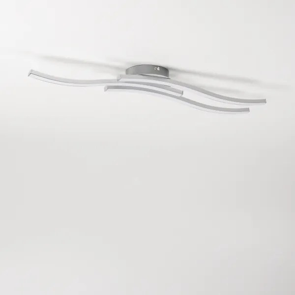 Plafonieră LED 3 x 6W, 230V, 3000K, argintie