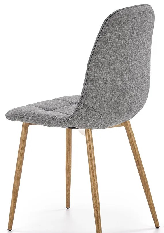 Scaun tapitat k-316 gri - stejar miere 44 x 56 x 87 x 48 cm