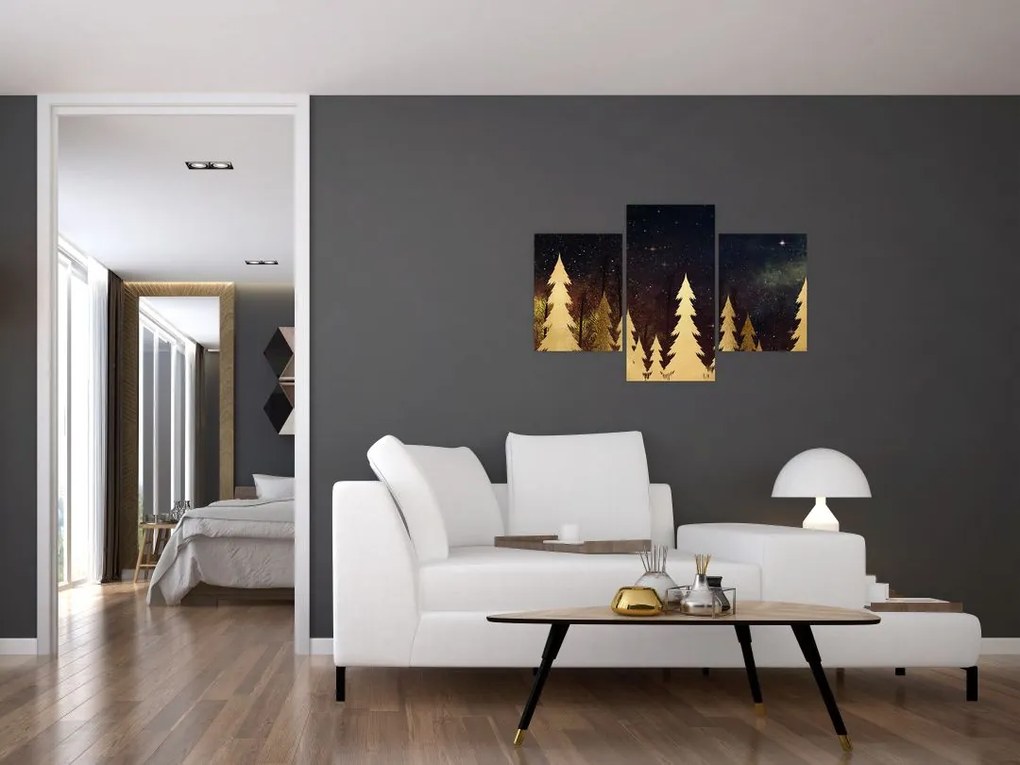 Tablou - Noapte de aur (90x60 cm)