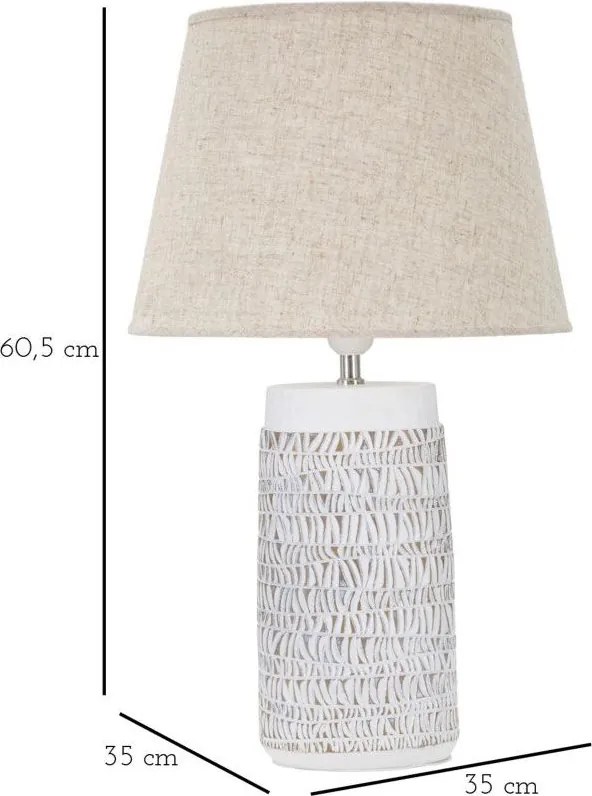 Veioză bej cu abajur textil (înălțime 60,5 cm) Nairobi – Mauro Ferretti