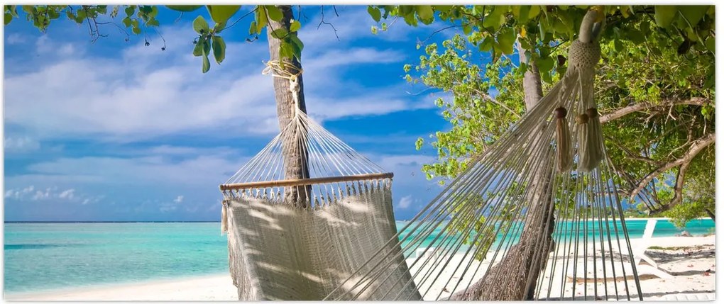 Tablou - Hamac pe plajă (120x50 cm)