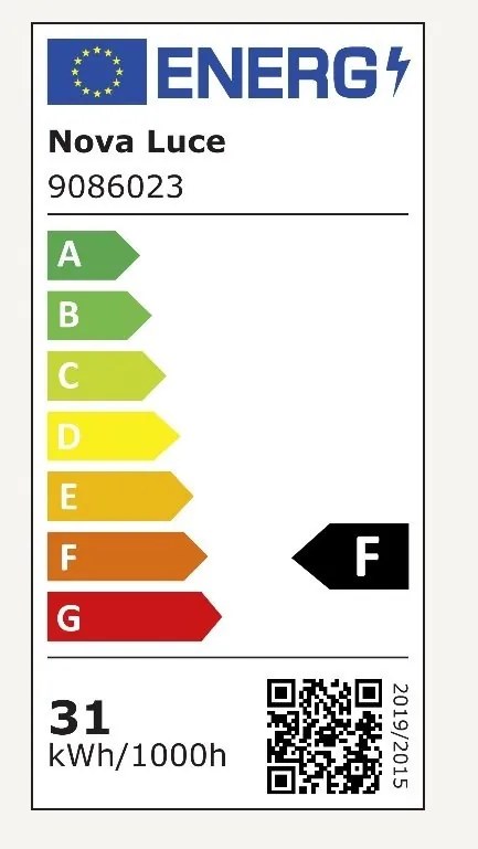 Lustra LED dimabila aplicata design modern CLEA negru 31W
