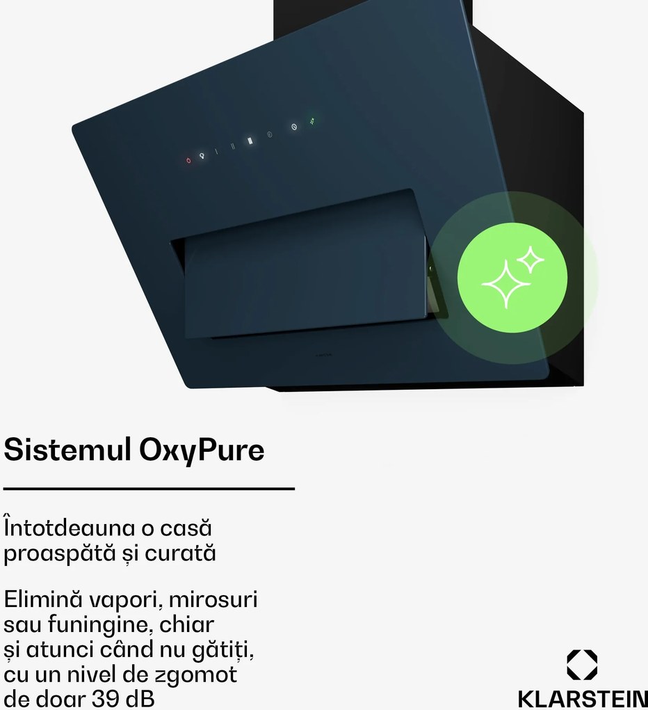 Klarstein Hotă SleekAir, A+++, 717m³/h, Touch, LED, 60cm