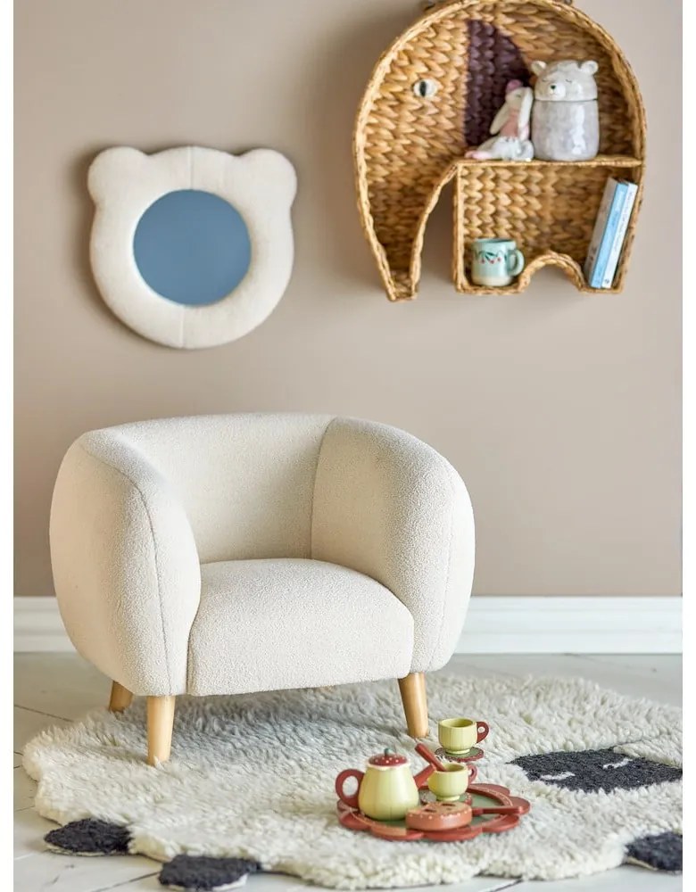 Fotoliu de copii alb Cade – Bloomingville Mini