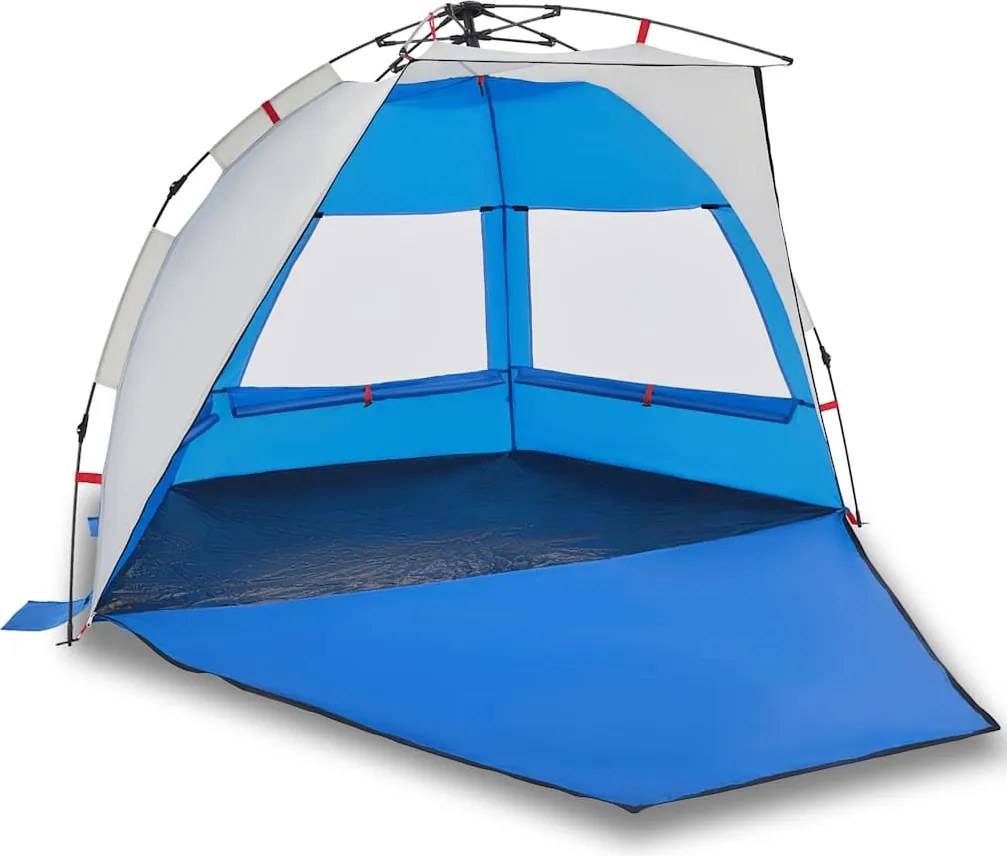 vidaXL Cort camping 2 persoane albastru azur impermeabil setare rapidă