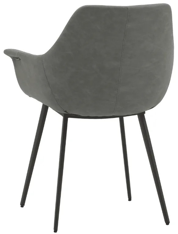 SCAUN TIP FOTOLIU MARTA -IMITATIE PIELE - GRI
