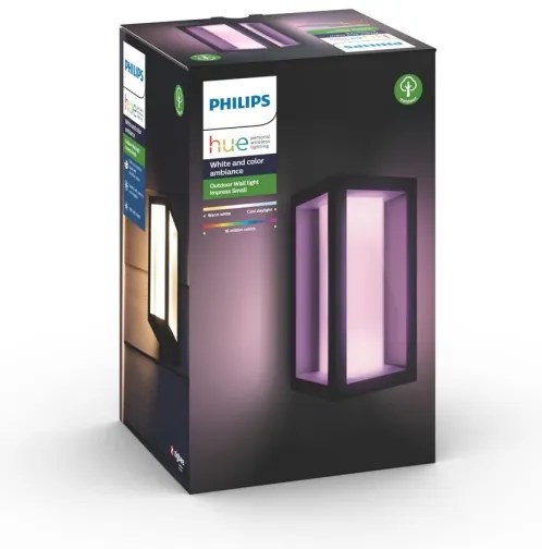 Philips 17429/30/P7 - LED RGB Aplică perete exterior Hue IMPRESS 2xLED/8W/230V IP44