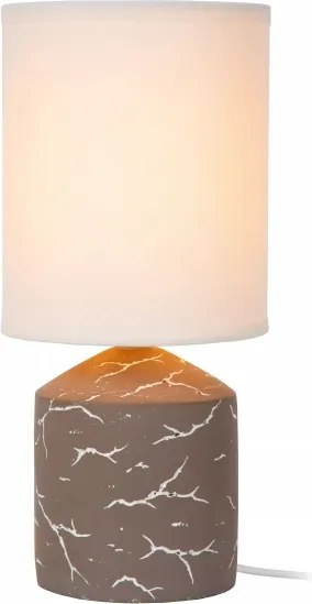 Lucide 47550/81/41 - Lampă de masă FRAN 1xE14/40W/230V maro
