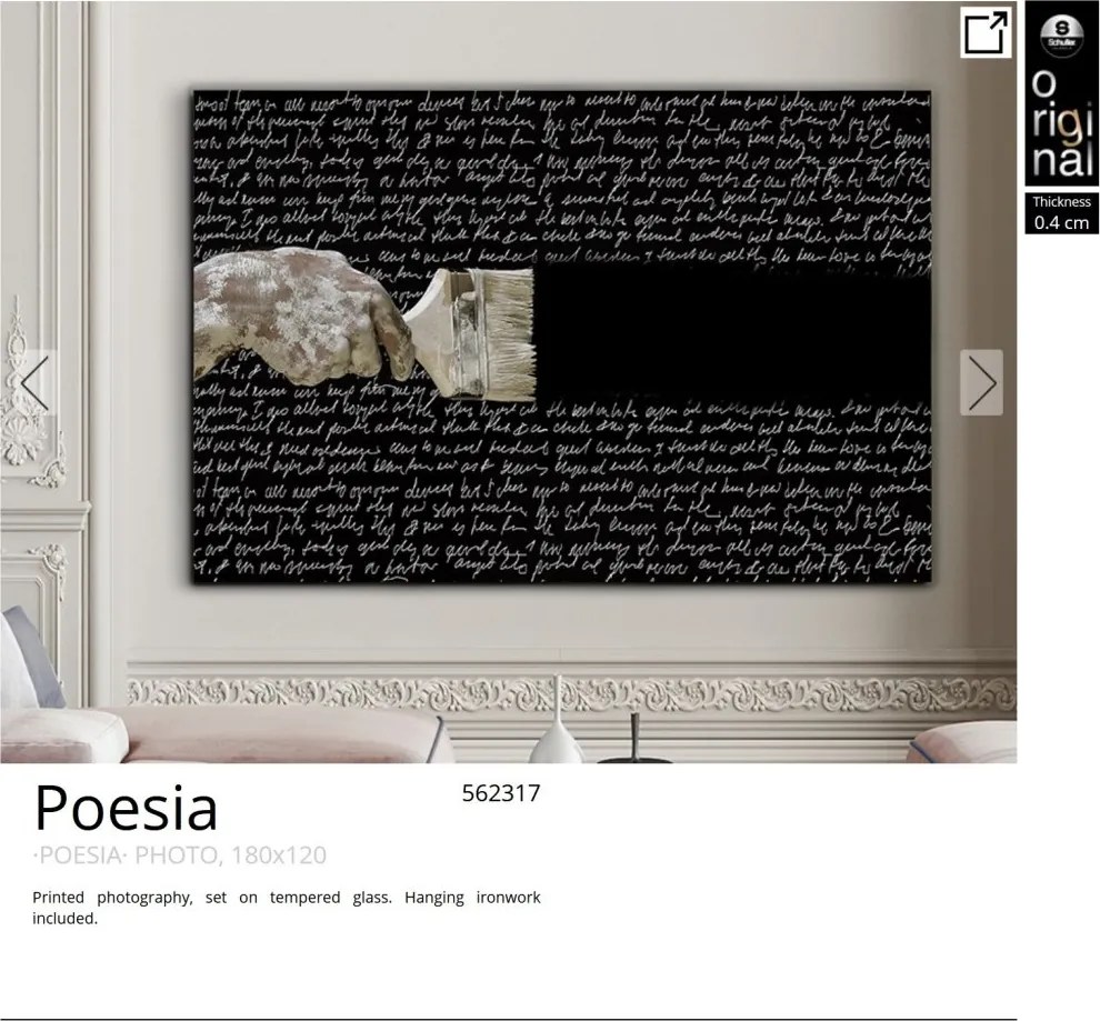 Tablou de perete decorativ Poesia, 180x120cm