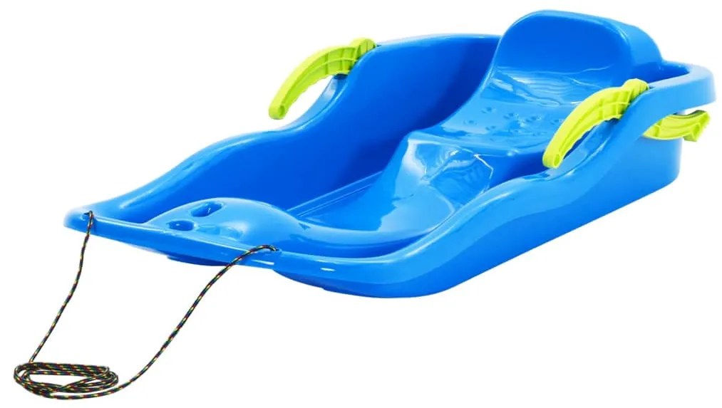 vidaXL Sanie cu frâne, albastru, 87x40x18 cm, polipropilenă