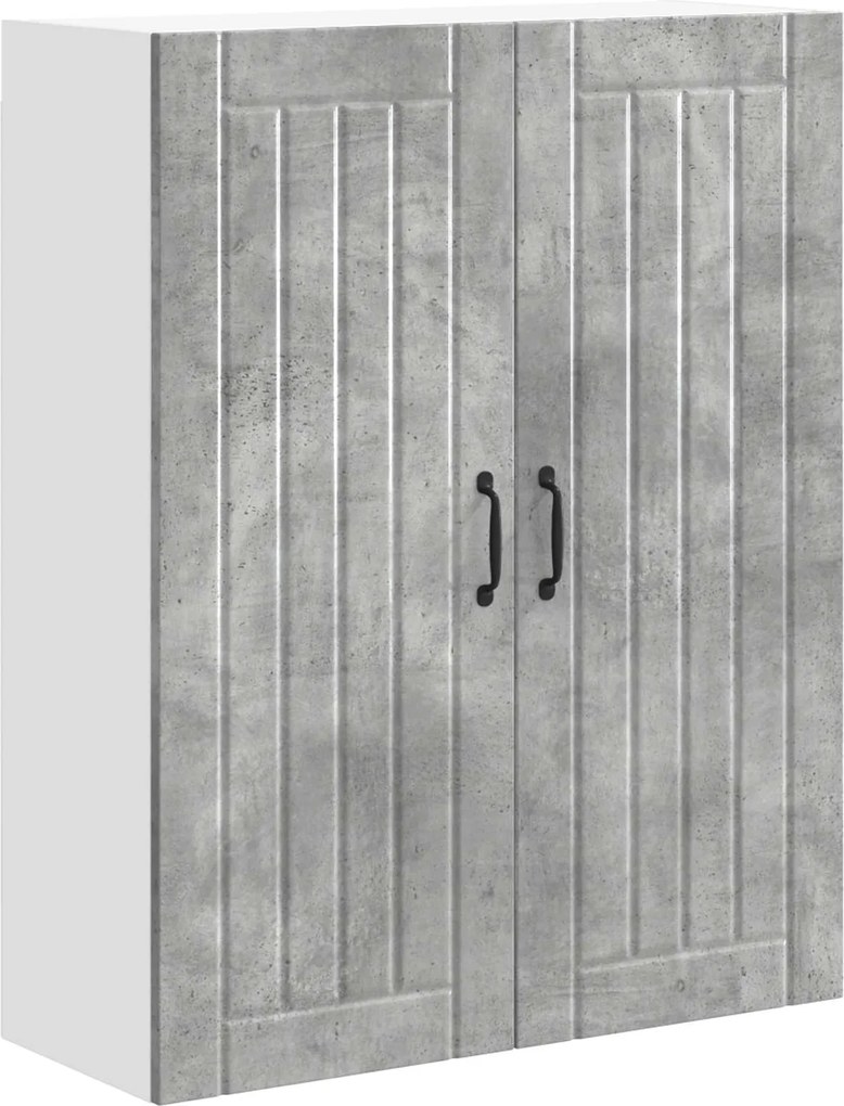 vidaXL Dulap de bucătărie Gri din beton 80 x 31 x 100 cm Lemn compozit