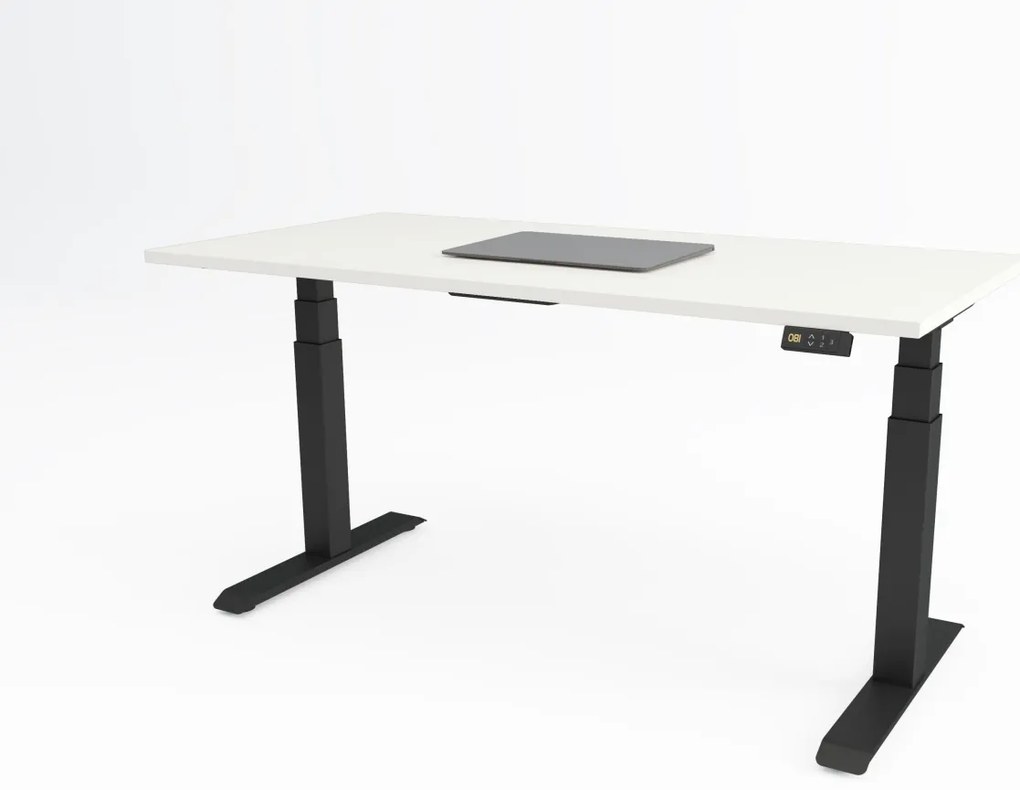 Birou reglabil pe inaltime TerrA9 Performance BLACK- 2 motoare marca Timotion + aplicatie bluetooth, CADRU NEGRU (Dimensiune blat: 120x60 cm, Culoare