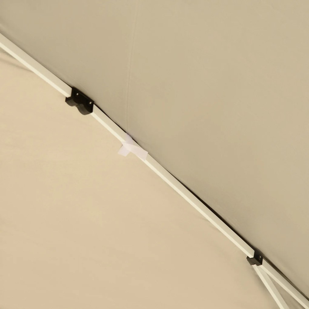 Outsunny Pavilion, 2,95 x 2,95 m pavilion pop-up pliant, pavilion de grădină, cort petrecere, protecție UV, oțel+material Oxford, Negru | Aosom Romania