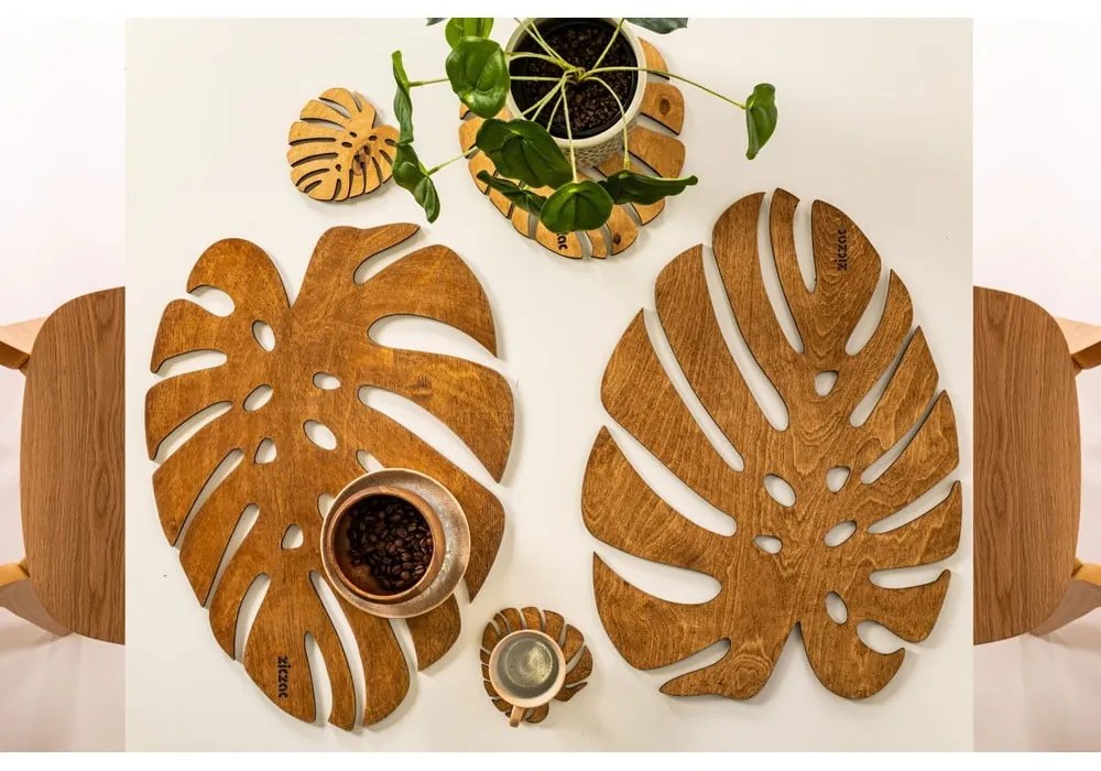 Suport pentru farfurii din lemn 45x33 cm - ZicZac