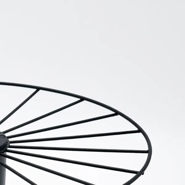 Lustră pe tijă MONTANA 1xE27/15W/230V d. 30 cm negru