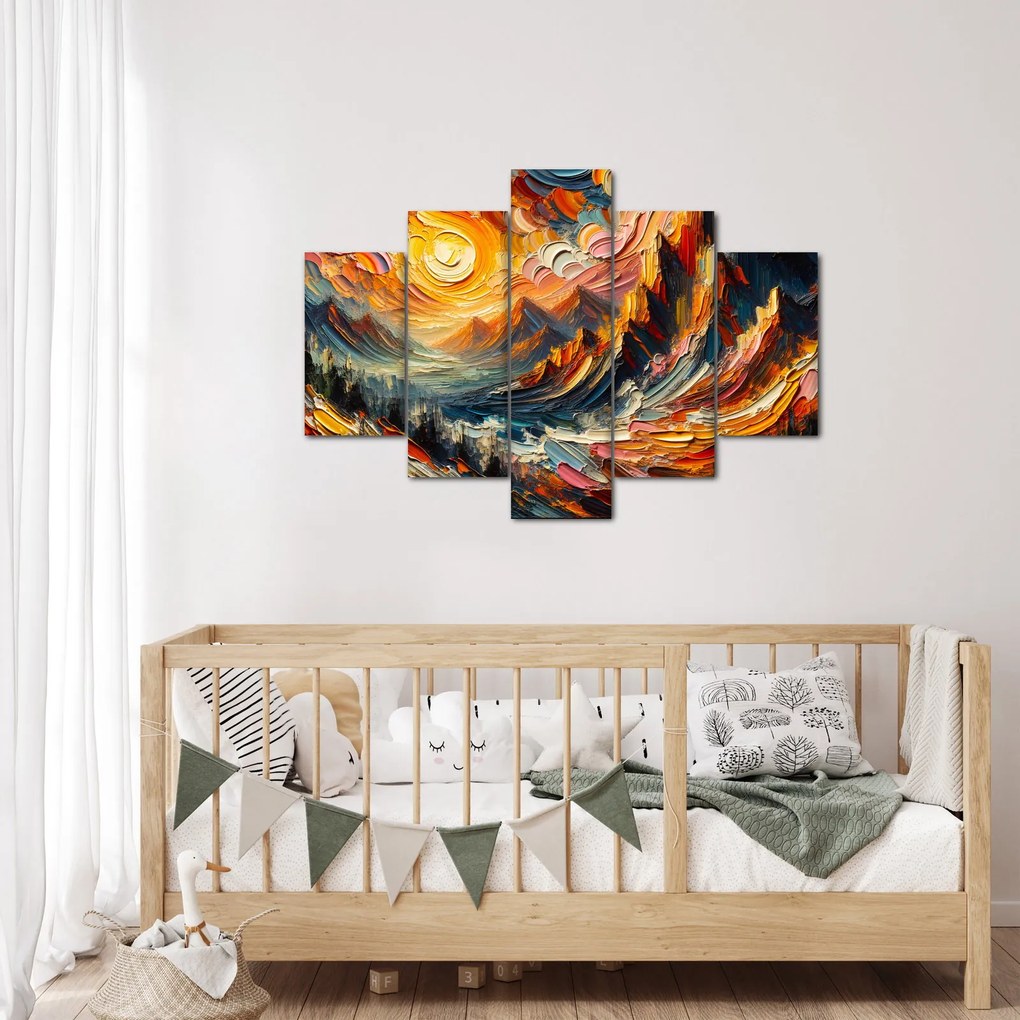 Tablou - Munte acoperit de soare (150x105 cm)