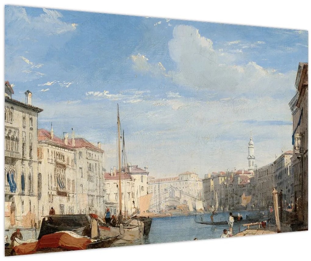 Tablou - Richard Parkes Bonington, The Grand Canal, reproducere (90x60 cm)