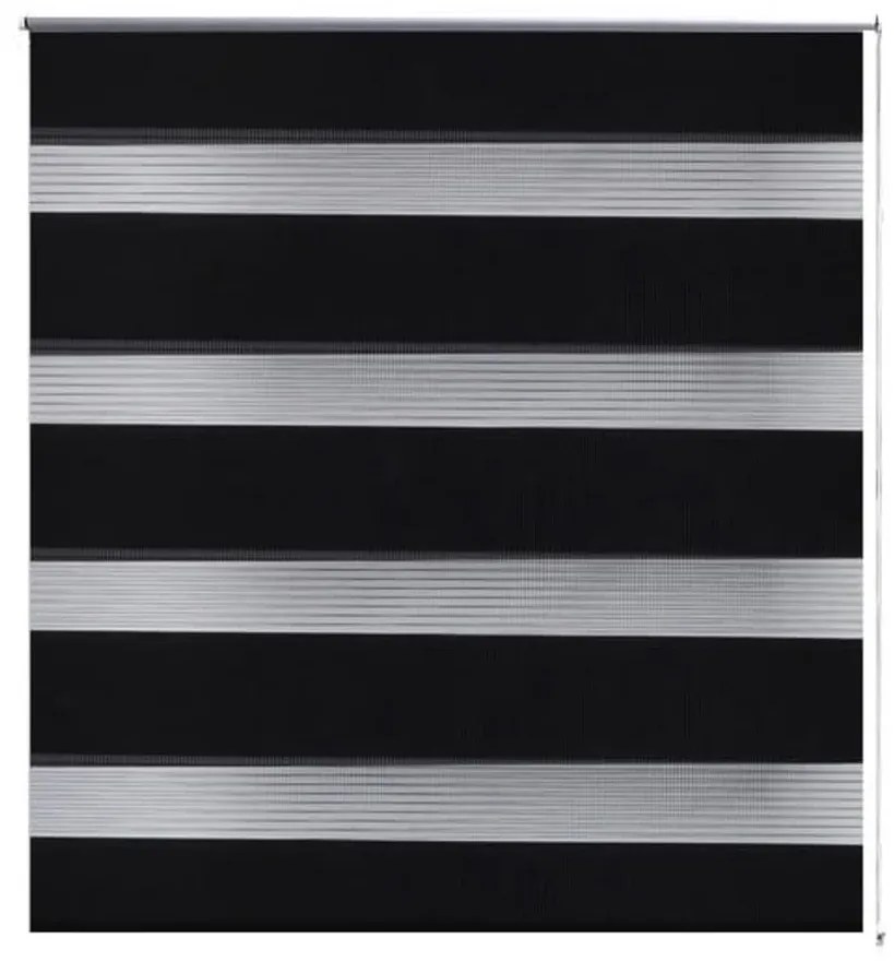 Jaluzea tip zebra, 80 x 175 cm, negru Negru, 80 x 175 cm