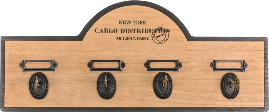 Cuier de perete DEPOT 43 cm cu carlige in forma de cheie