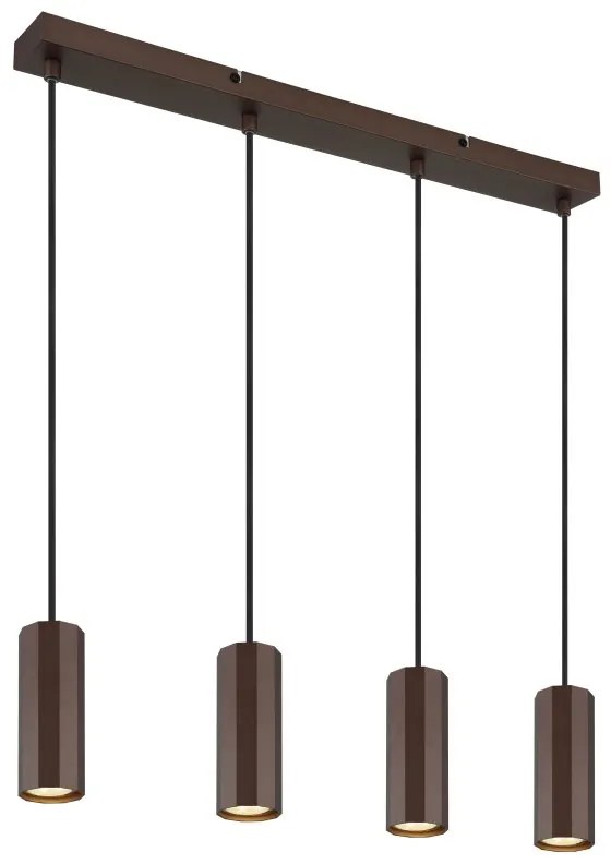 Lustra suspendata stil minimalist JAMES 4L bronz