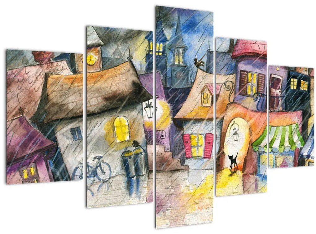 Tablou - Oraș western (150x105 cm)