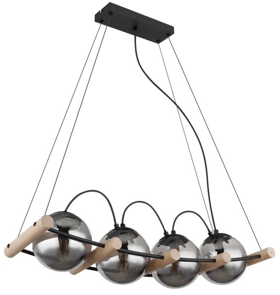 Lustră pe cablu LEONA 4xE27/15W/230V Globo 15883-4H