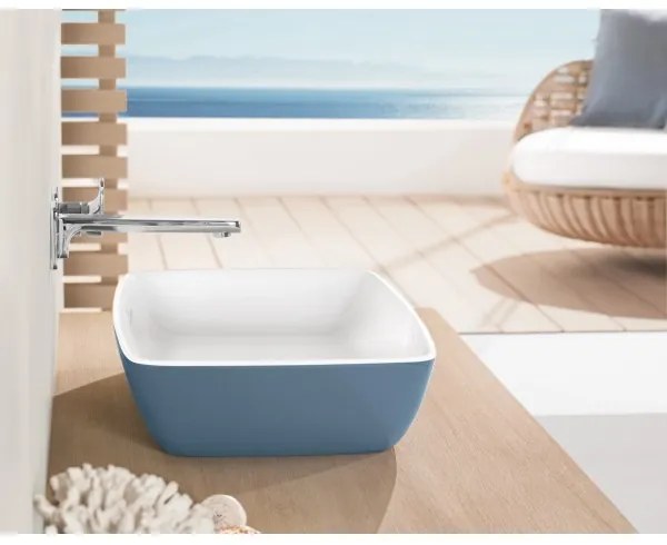 Lavoar pe blat, Villeroy&amp;Boch Artis, material TitanCeram, 58x38cm, Ocean, 417258BCW2