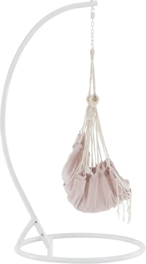 Fotoliu balansoar suspendabil, roz învechit, OFRAME