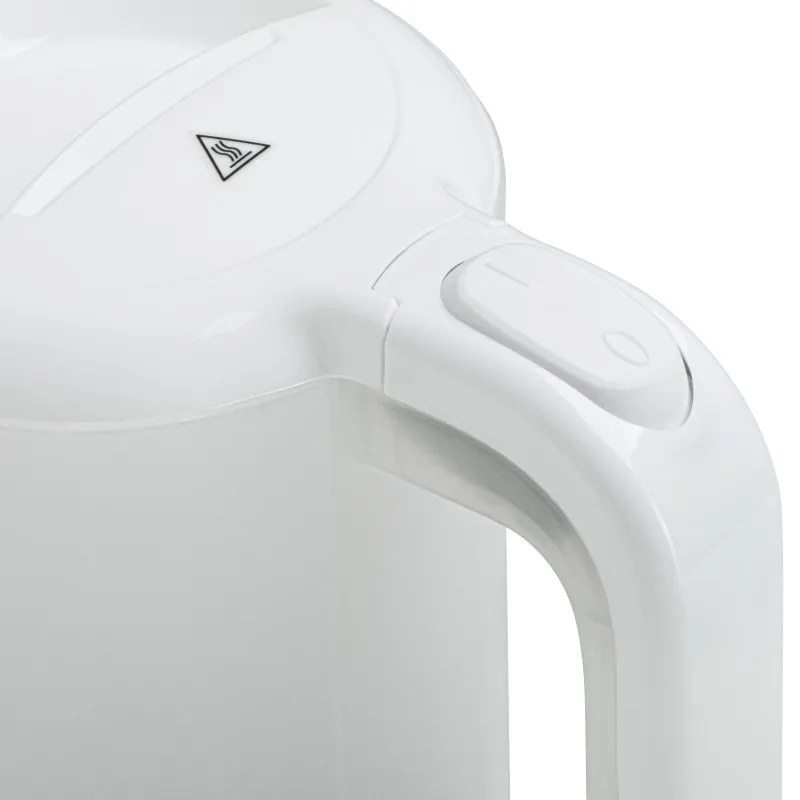 Cana electrica Adler AD 1381, 900W, 0,5 L, 2 cani si lingura, Protectie fierbere fara apa, Alb