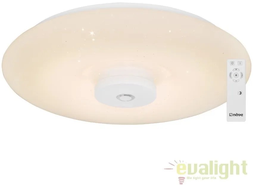 Plafoniera LED cu detector de fum si telecomanda Modena 1221923 NV