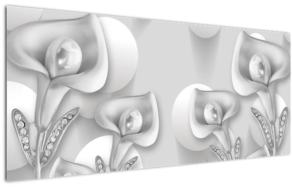 Tablou -Design flori (120x50 cm)