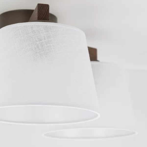 Brilagi - Plafonieră aplicată LATTE, 3 x E27, 15W, 230V, pin/alb