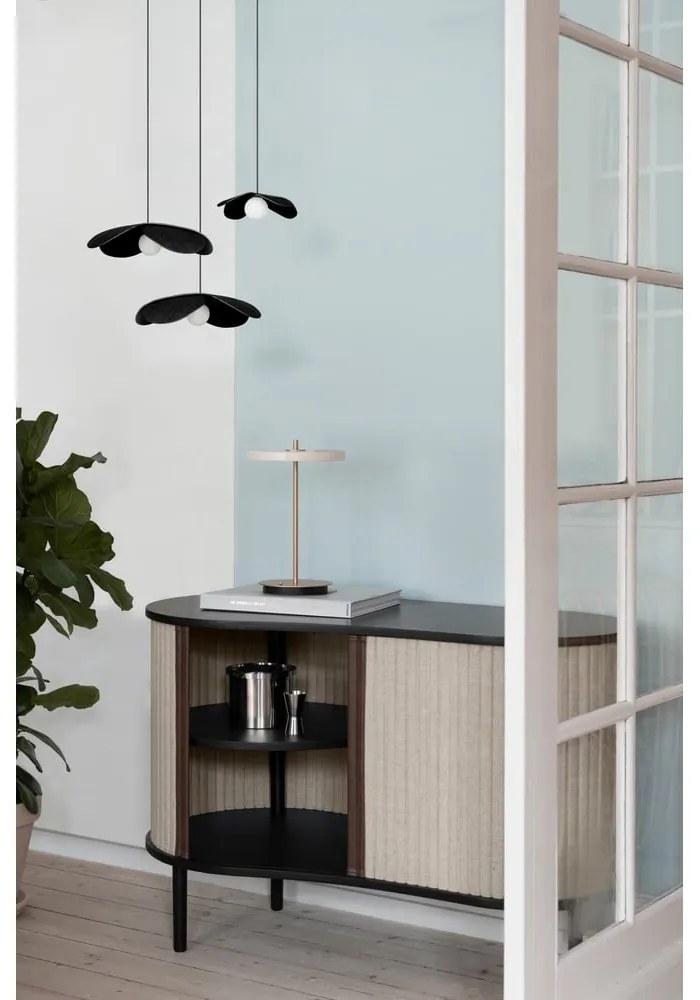 Abajur negru din lemn masiv de stejar ø 28 cm Forget Me Not – UMAGE