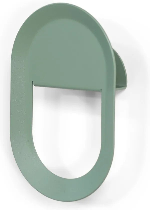 Cârlig verde prăfuit de montat pe perete din oțel Coucou – Spinder Design