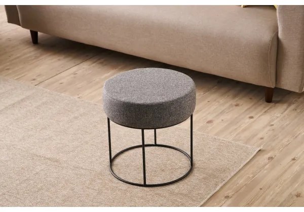 Taburet RELO, diametru 40 cm, antracit