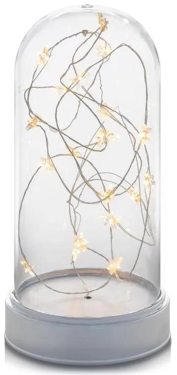 Decorațiune de Crăciun,  cupolă strălucitoare  - 20 LED, alb cald