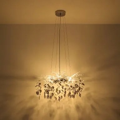 Candelabru elegant design modern Danna auriu mat/ chihlimbar