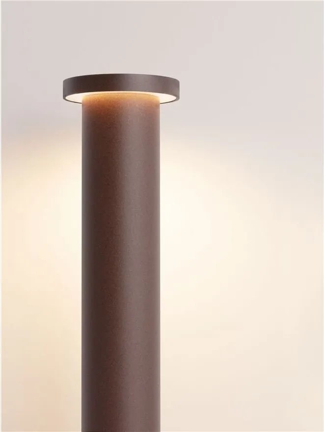 Stalp de exterior LED 2700K, IP65 BAST H-45cm corten