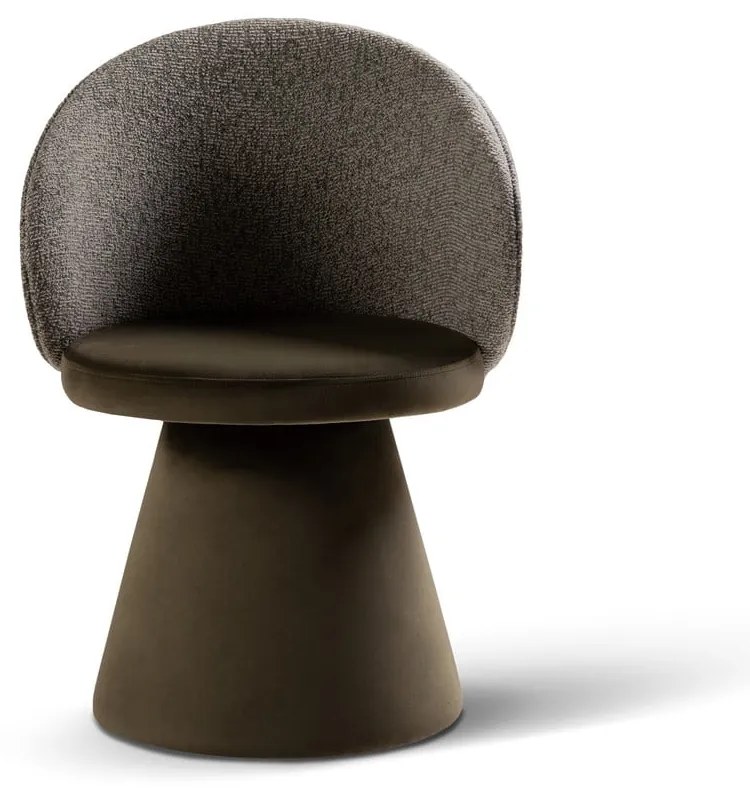 Fotoliu verde închis cu tapițerie din catifea Inez – Micadoni