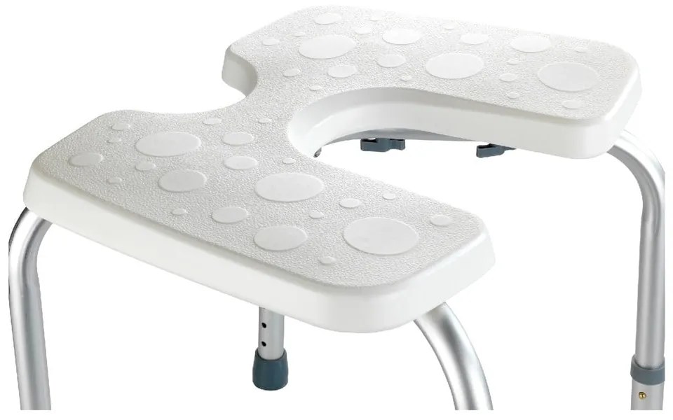 Scaun pentru duș Wenko Hygienic Stool White, 53 x 46 cm