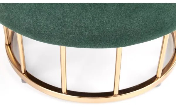 Taburet MINTY d. 37 cm verde/auriu
